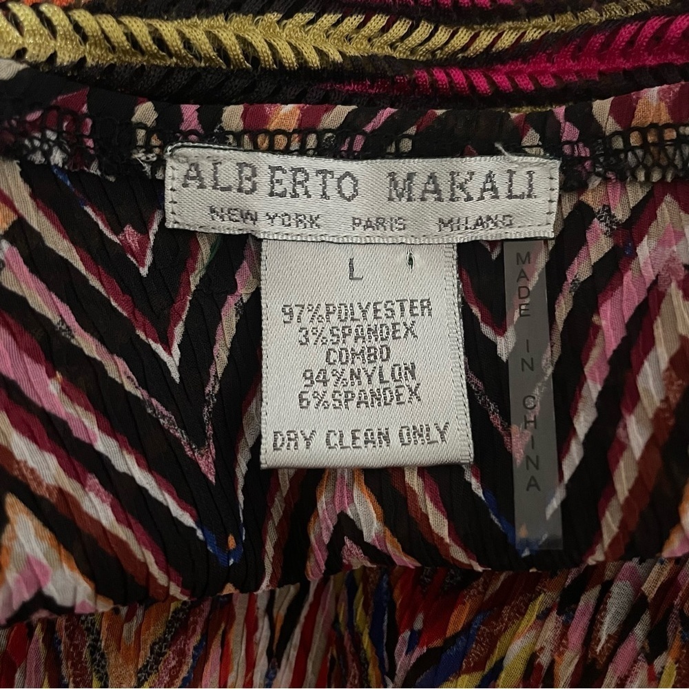 Alberto Makali Multi-Color Abstract Pattern Boatn… - image 8